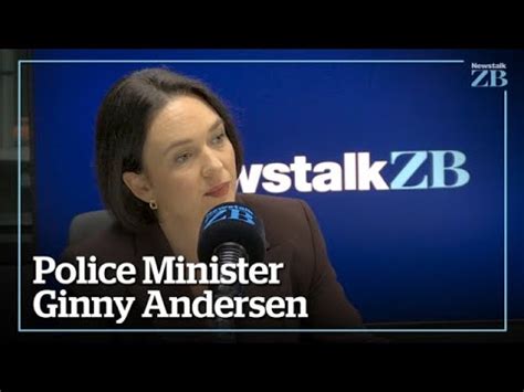 michael hosking|Mike Hosking speaks to Police Minister Ginny Andersen.